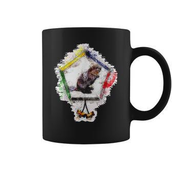 Wood Badge Critter Beaver Watercolor Sketch Print Coffee Mug | Favorety