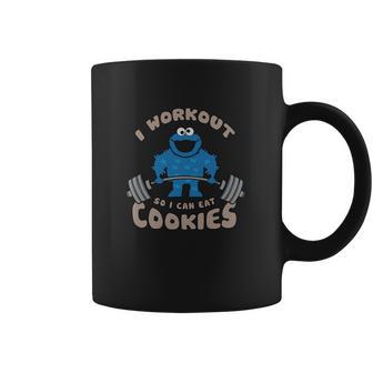 I Workout So I Can Eat Cookies Cookie Monster T-Shirt Coffee Mug | Favorety DE