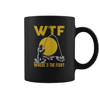 Wtf Wheres The Fish Funny Fishing T-Shirt Coffee Mug | Favorety DE