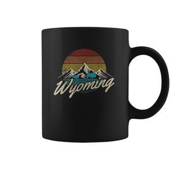 Wyoming Vintage Mountains Bison American Buffalo Coffee Mug | Favorety UK