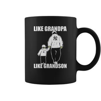 Yankees Like Grandpa Like Grandson Tshirt Coffee Mug | Favorety