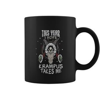 This Year I Hope Krampus Takes Me Christmas Coffee Mug | Favorety DE