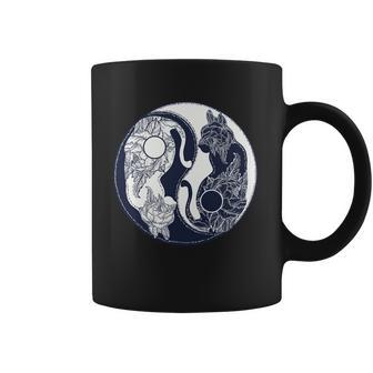 Yin Yang Cat Logo Coffee Mug | Favorety AU