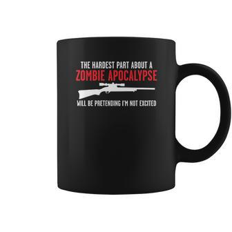 Zombie Apocalypse Hunting Humor Graphic Novelty Sarcastic Funny Coffee Mug | Favorety CA