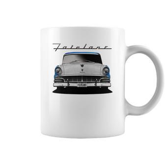 1956 Ford Fairlane Front Blue White Coffee Mug | Favorety DE