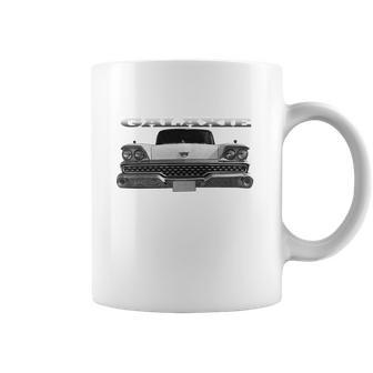 1959 Ford Galaxie Front White Coffee Mug | Favorety CA