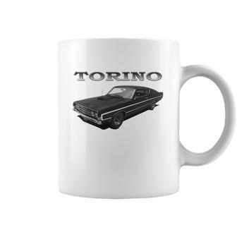 1969 Ford Torino Gt Black Coffee Mug | Favorety