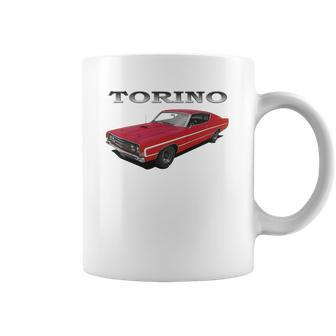 1969 Ford Torino Gt Front Red Coffee Mug | Favorety UK