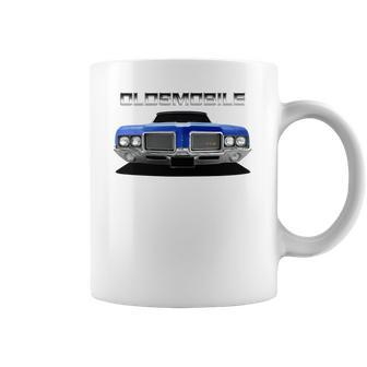 1972 Oldsmobile 442 Front Blue Ii Coffee Mug | Favorety DE