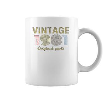 40Th Birthday Gift Vintage 1981 Original Parts Coffee Mug | Favorety