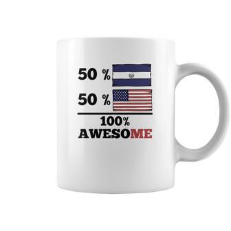 50 El Salvadorian 50 American 100 Awesome Coffee Mug | Favorety UK