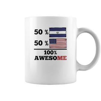 50 Percent El Salvadorian 50 Percent American Coffee Mug | Favorety UK