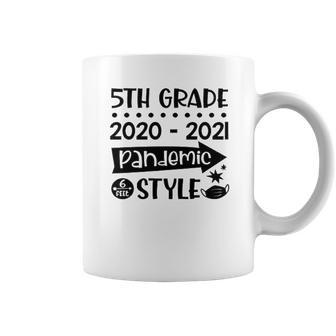 5Th Grade Class Of 2020 2021 Pandemic 6 Feet Style Coffee Mug | Favorety AU