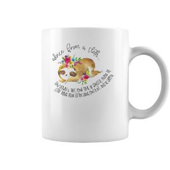 Advice From A Sloth Graphic Coffee Mug | Favorety CA