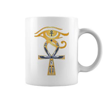 Ancient Egypt God Eye Of Horus Ankh Egyptian Symbol Coffee Mug | Favorety CA