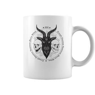 Antichrist Satanic Baphomet Demon Evil Goat Head Satan Skull Coffee Mug | Favorety DE