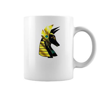 Anubis Ancient Egyptian God Of The Afterlife Blue Coffee Mug | Favorety UK