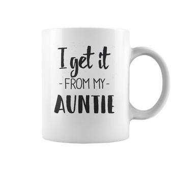 I Get It From My Auntie Creeper Funny Family Baby Jumpsuit Coffee Mug | Favorety