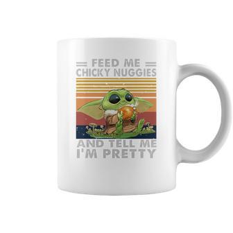 Baby Yoda Feed Me Chicky Nuggies And Tell Me Im Pretty Coffee Mug | Favorety UK