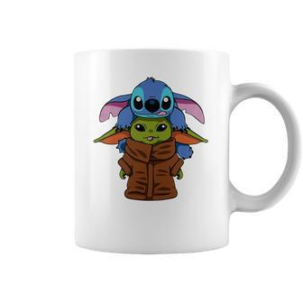 Baby Yoda And Baby Stitch Coffee Mug | Favorety CA
