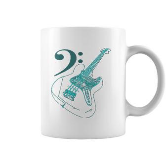 Bass With Clef Neon Bassists Bass Player Coffee Mug | Favorety CA