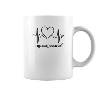 The Beat Goes On Heartbeat Coffee Mug | Favorety UK