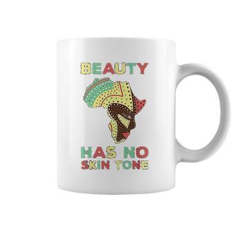 Beauty Has No Skin Tone Afro African American Pride People Coffee Mug | Favorety UK