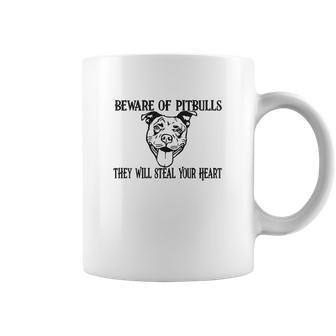 Beware Of Pit Bulls They Will Steal Your Heart Youth Coffee Mug | Favorety DE