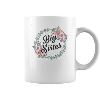 Big Sister With Flower Circle Infant Creeper Coffee Mug | Favorety AU