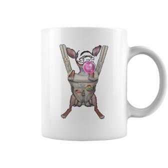 Black Chihuahua Dog In Baby Carrier With Bubble Gum Coffee Mug | Favorety CA