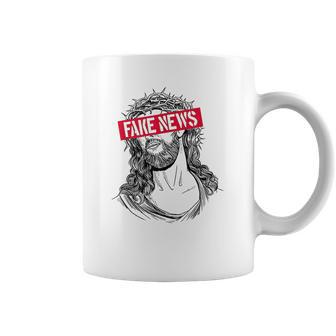 Blackcraft Antichrist Jesus Fake News Skeptic Atheist Coffee Mug | Favorety UK