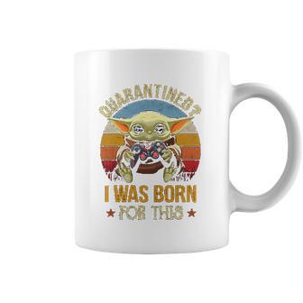 I Was Born For This Retro Vintage Social Distancing Coffee Mug | Favorety UK