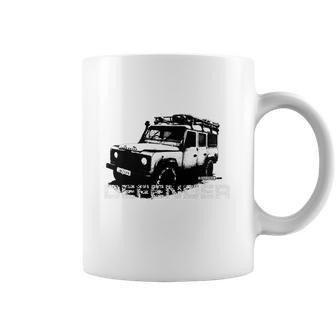 Brown Land Rover Defender Illustation - Autonaut Coffee Mug | Favorety AU