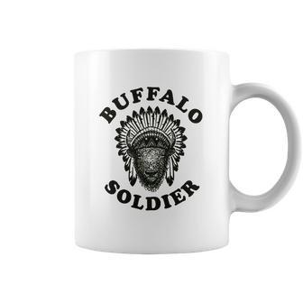 Buffalo Soldier Reggae Music Cool Vintage Bob Rastafarian Lion Marley Graphic Coffee Mug | Favorety AU