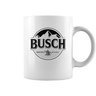 Busch Beer Black &Ampamp White Logo T-Shirt Coffee Mug | Favorety DE