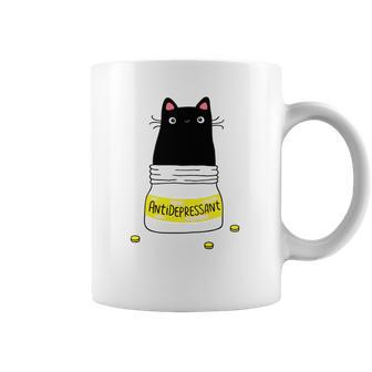 Cat T Shirt Antidepressant Shirt Coffee Mug | Favorety