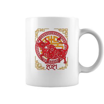 Chinese New Year Of Ox 2021 Ornamental Zodiac Bulls Coffee Mug | Favorety UK