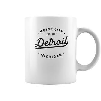 Classic Retro Vintage Detroit Michigan Motor City Coffee Mug | Favorety UK