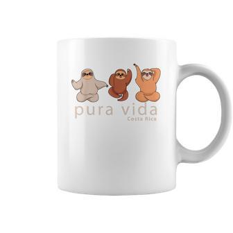 Costa Rica Sloths Souvenir Pura Vida Shirt Coffee Mug | Favorety CA