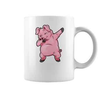 Dabbing Pig Funny Piggy Farm Farmer Pig Dab Dance Coffee Mug | Favorety AU