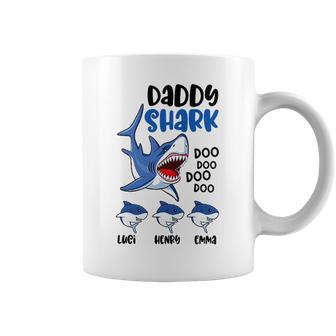 Daddy Shark Family Name Best Christmas Gifts For Dad Coffee Mug | Favorety UK