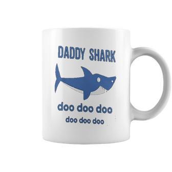 Daddy Shark Lovely Boy Dad Birthday Gifts Coffee Mug | Favorety CA