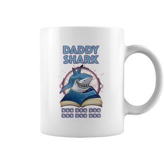 Daddy Shark Reading Book Coffee Mug | Favorety