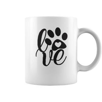 Dog Mom Life Cute Dog Paw Print Coffee Mug | Favorety