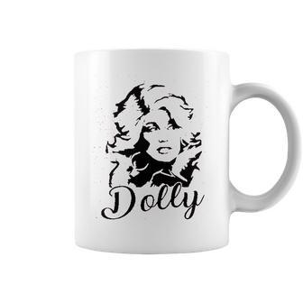 Dolly Graphic Women Vintage Dolly Country Music For Band Music Lovers Coffee Mug | Favorety DE