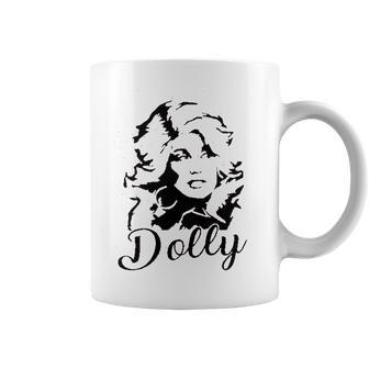 Dolly Graphic Women Vintage Dolly Casual Country Music For Band Music Lovers Coffee Mug | Favorety DE