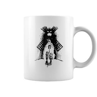 Don Quixote And Sancho Vs Monster Windmill Coffee Mug | Favorety CA