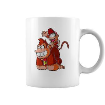 Donkey And Diddy Kong Piggy Back Ride Cute Coffee Mug | Favorety AU