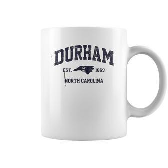 Durham North Carolina Nc Usa Vintage State Athletic Style Coffee Mug | Favorety UK