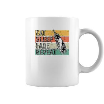 Eat Sleep Fade Repeat Barber Gift Hairstylist Barber Coffee Mug | Favorety UK